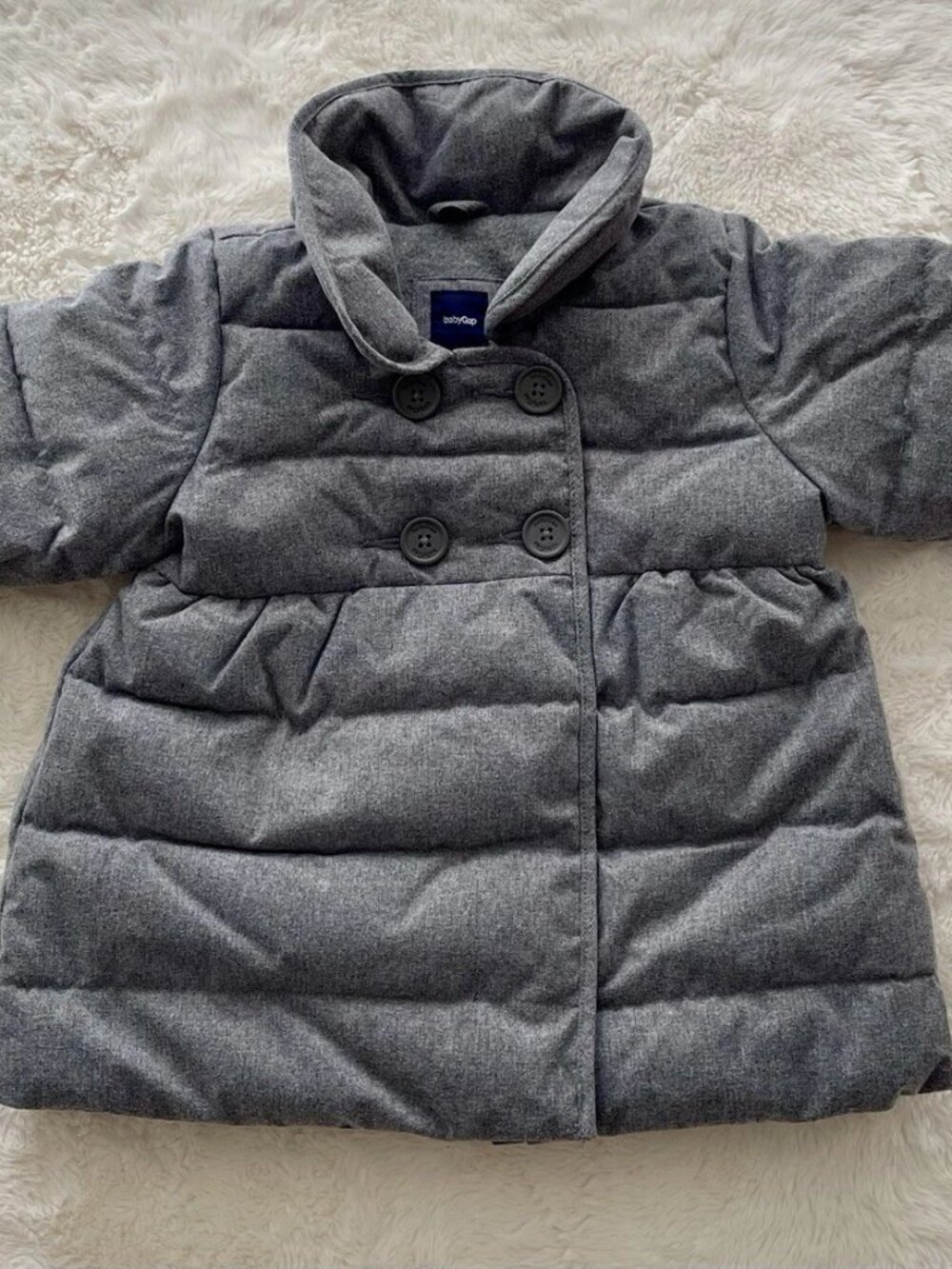 SALE! Baby Gap Infant Winter Gray PUFFER Jacket Coat - Primaloft 18-24 Months